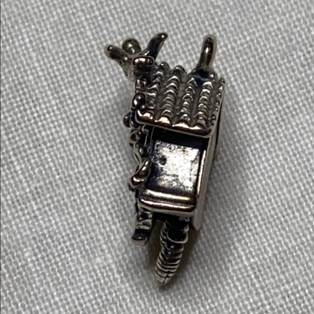 Sterling Silver Black Forest Pendulum Cuckoo Clock - image 4